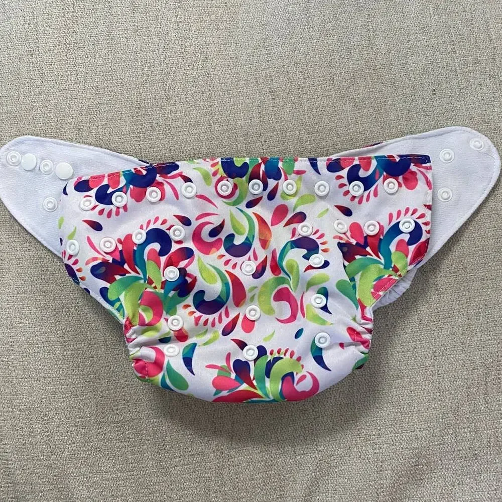 New! TGQ Baby, Infant Girl Cloth Waterproof Pinless Diaper Snap On Cover